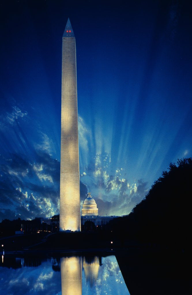Detail of Washington Monument by Anonymous