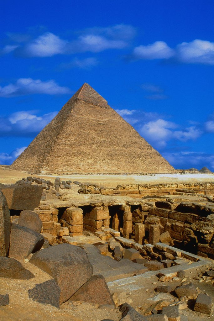 Detail of Tombs Near Pyramid of Khafre by Anonymous