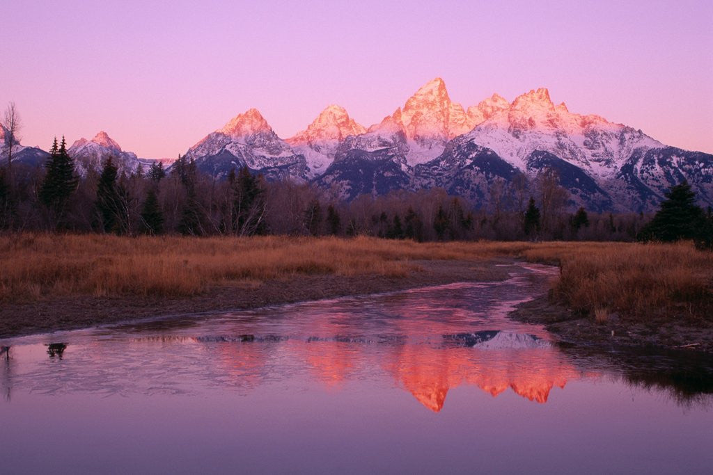 Detail of Snow-Capped Mountains at Daybreak by Anonymous