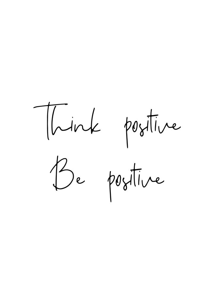 Detail of Think positive, Be positive by Joumari
