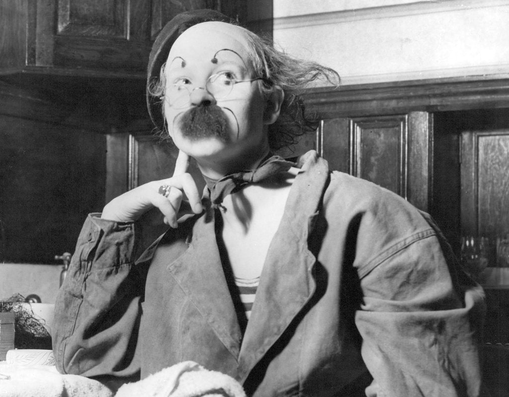 Detail of Female Clown by Associated Newspapers