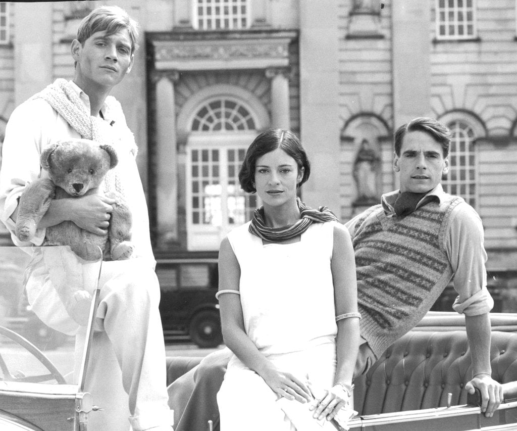 Detail of Brideshead Revisited Anthony Andrews, Diana Quick and Jeremy Irons at Castle Howard by Associated Newspapers