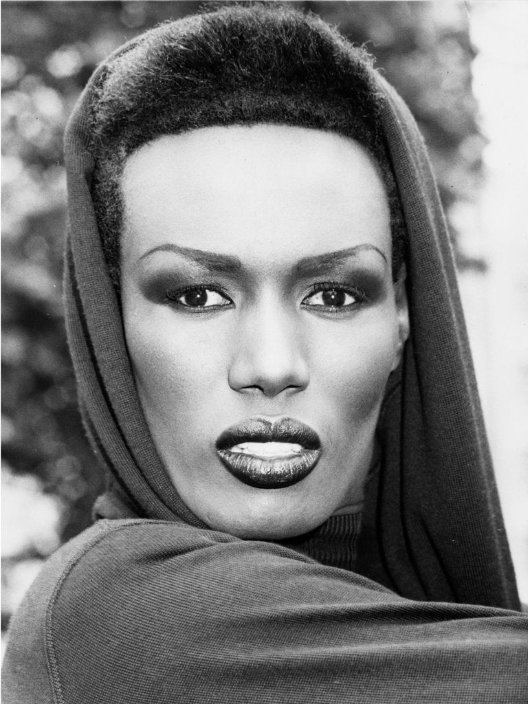 Detail of Grace Jones in style by Associated Newspapers