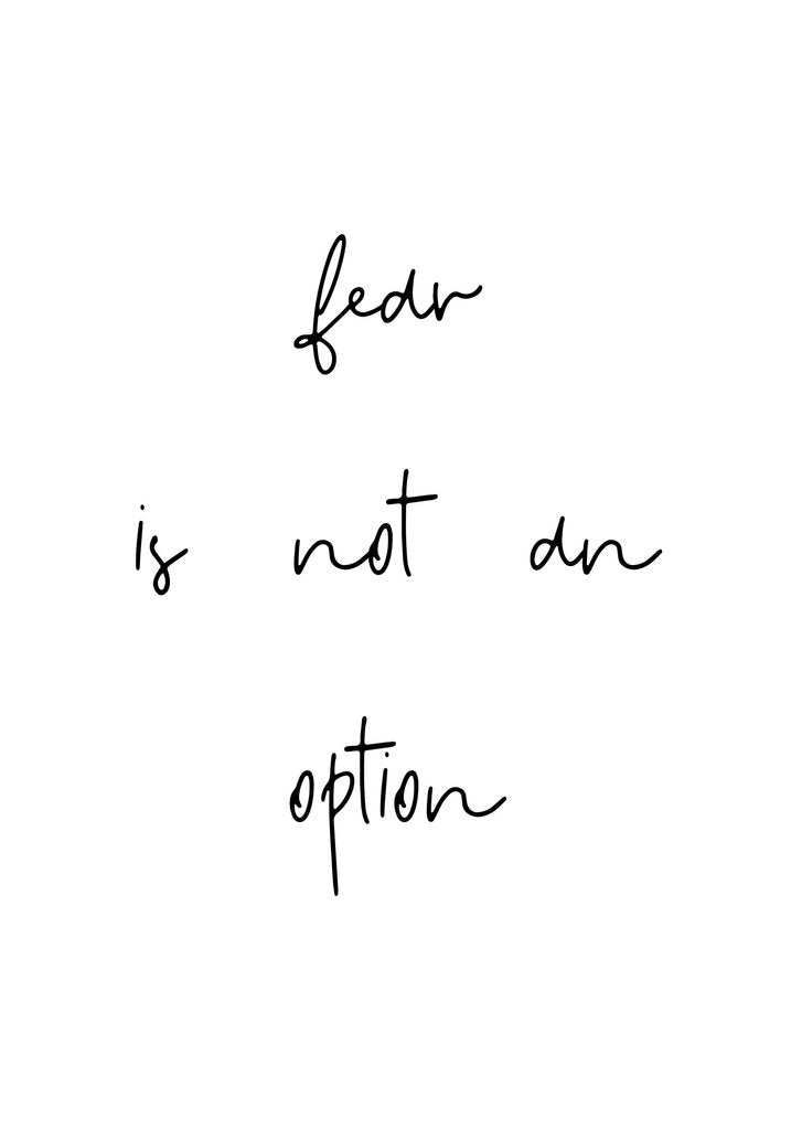 Detail of Fear is not an option by Joumari