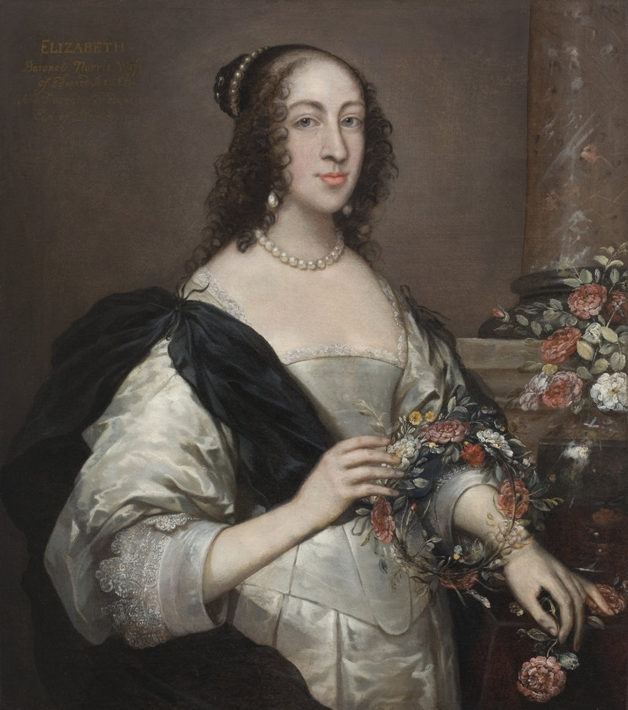 Detail of Elizabeth Wray, Baroness Norris by John Hayls