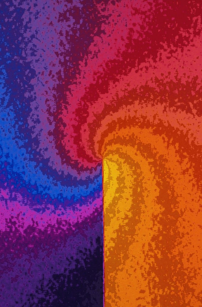 Detail of Rainbow Colored Spiral by Anonymous