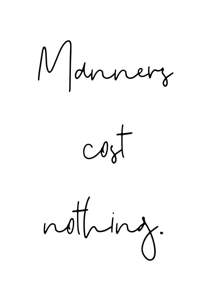 Detail of Manners by Joumari