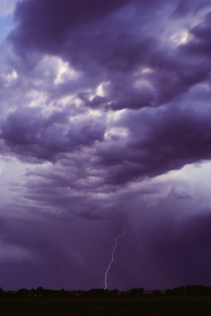 Detail of Lightning and Storm Clouds by Corbis