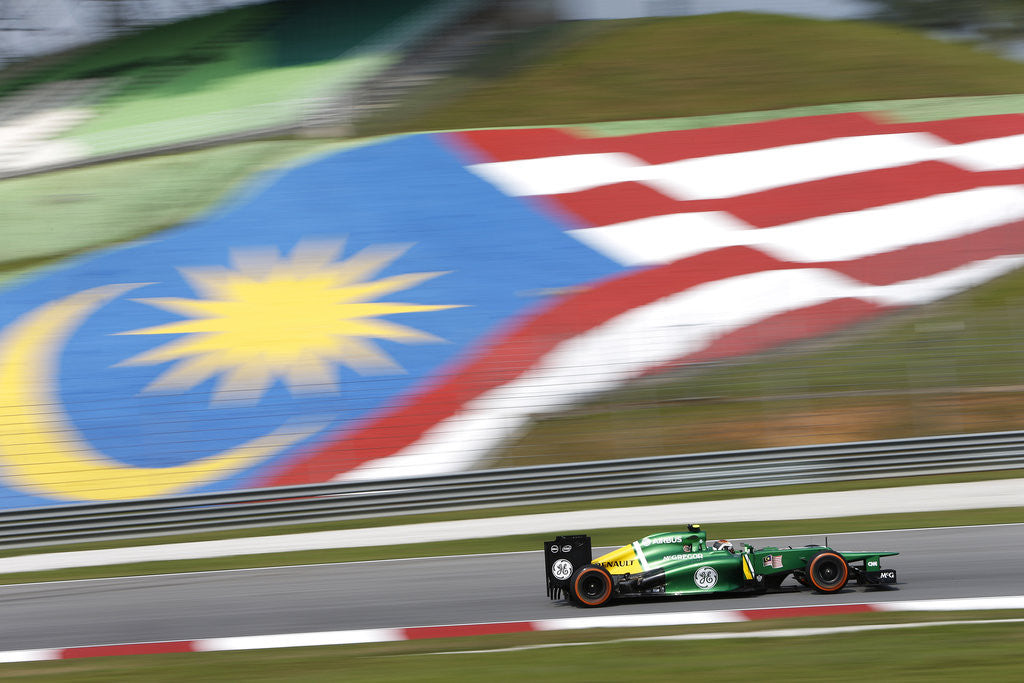 Detail of Flying the flag, Giedo van der Garde, Malaysia by Glenn Dunbar