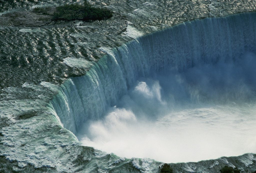 Detail of Water Rushing over Horseshoe Falls by Anonymous