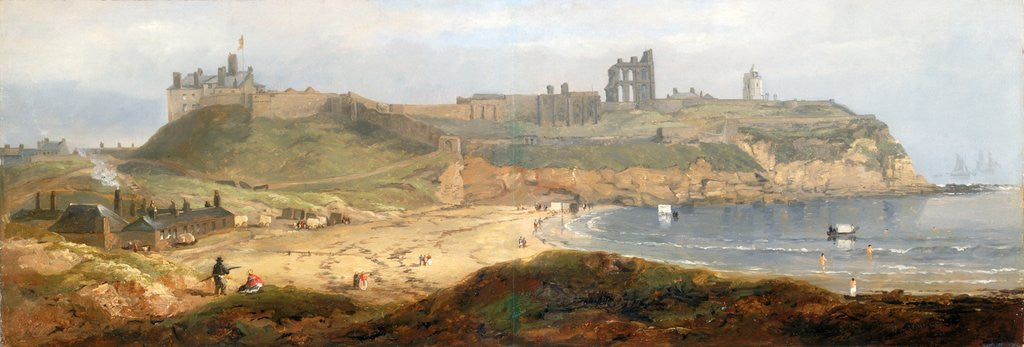Detail of Priory and Castle, Tynemouth by John Wilson Carmichael