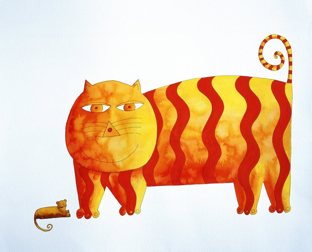 Detail of Cat and Mouse by Anonymous