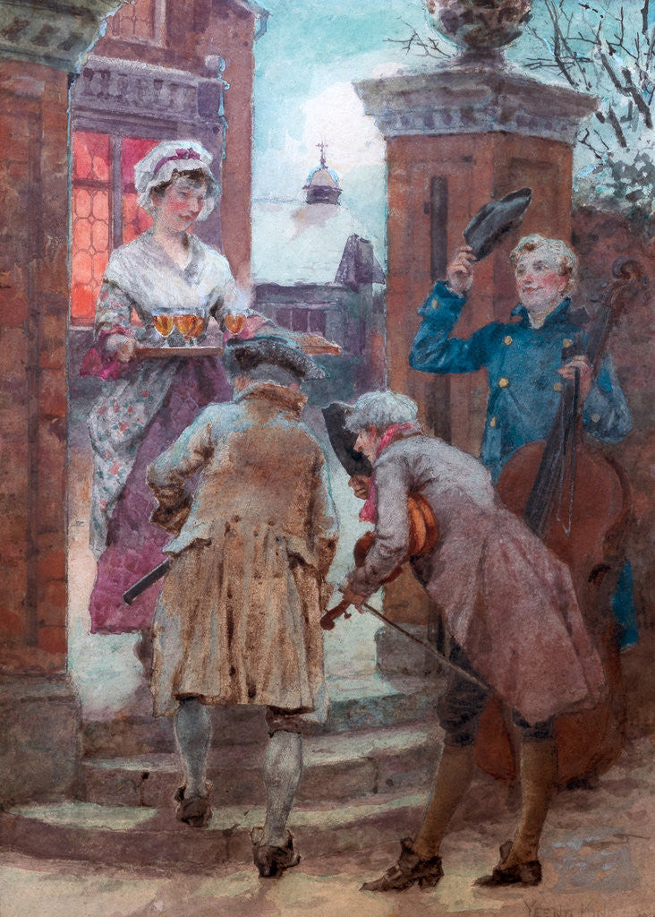 Detail of Christmas Cheer by Henry John Yeend King