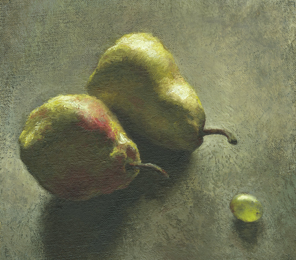 Detail of Two Pears and a Grape by Robert McIntosh