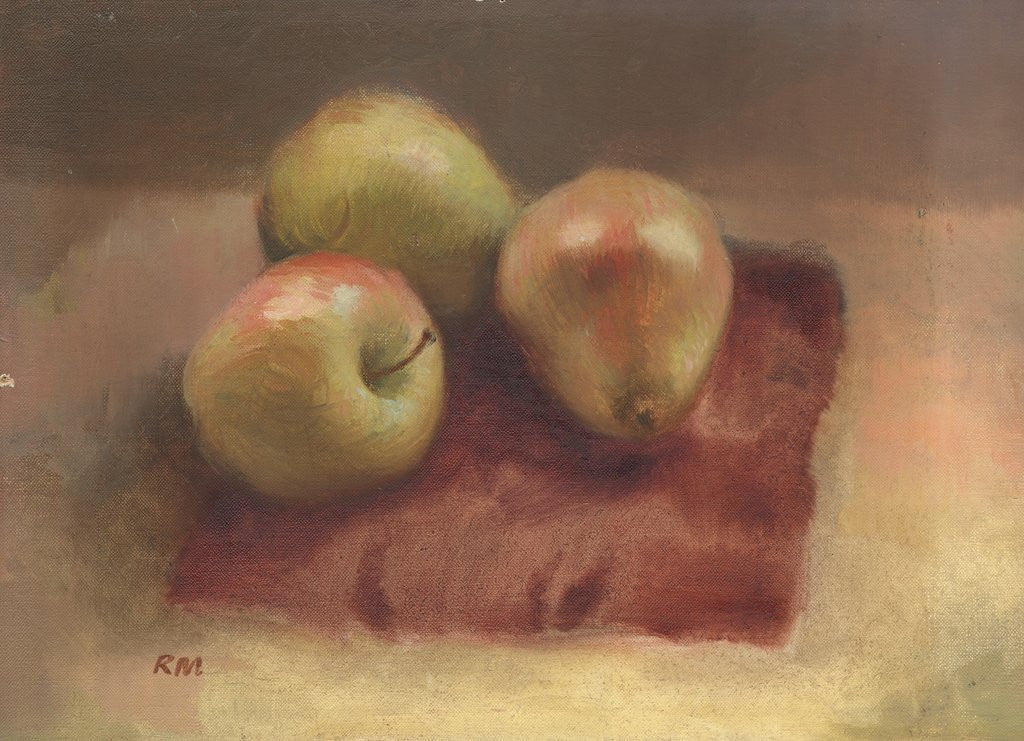 Detail of Apples and a Pear by Robert McIntosh