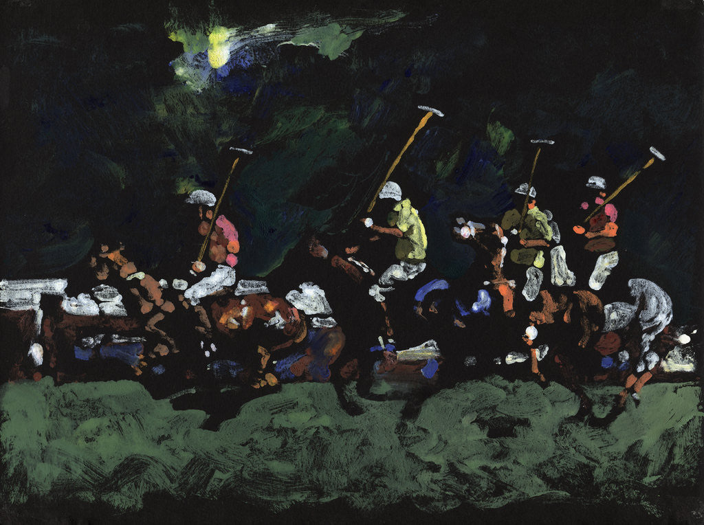 Detail of Polo at Will Rogers Park #3 by Robert McIntosh