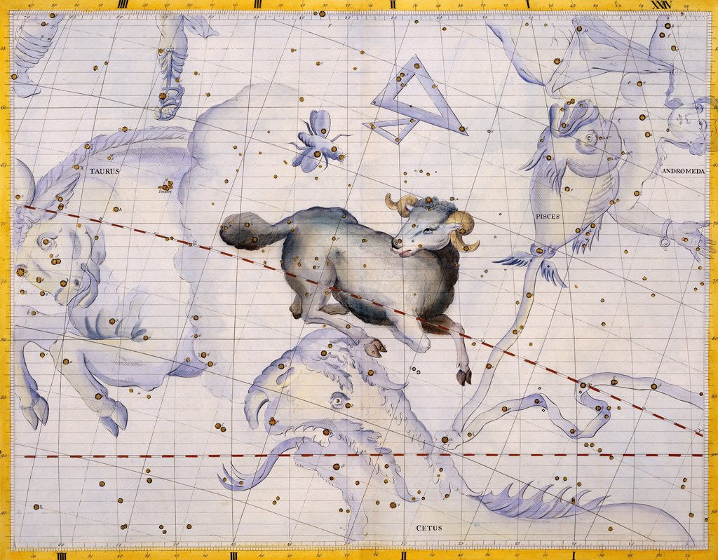 Detail of The Constellation of Aries by James Thornhill