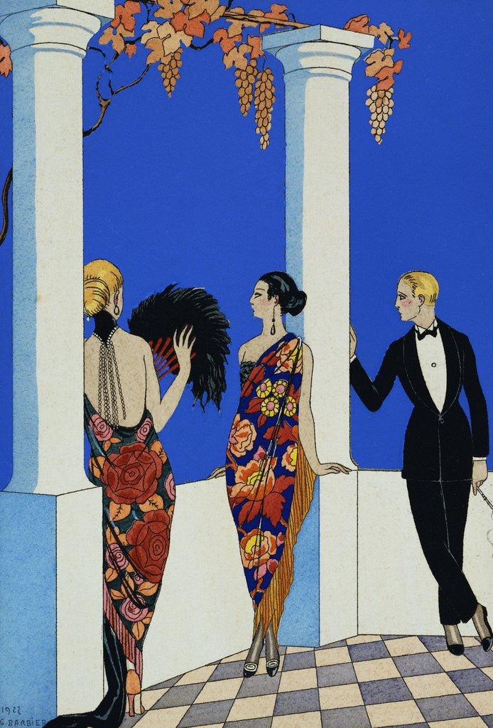 Detail of The Taste of Chales by George Barbier