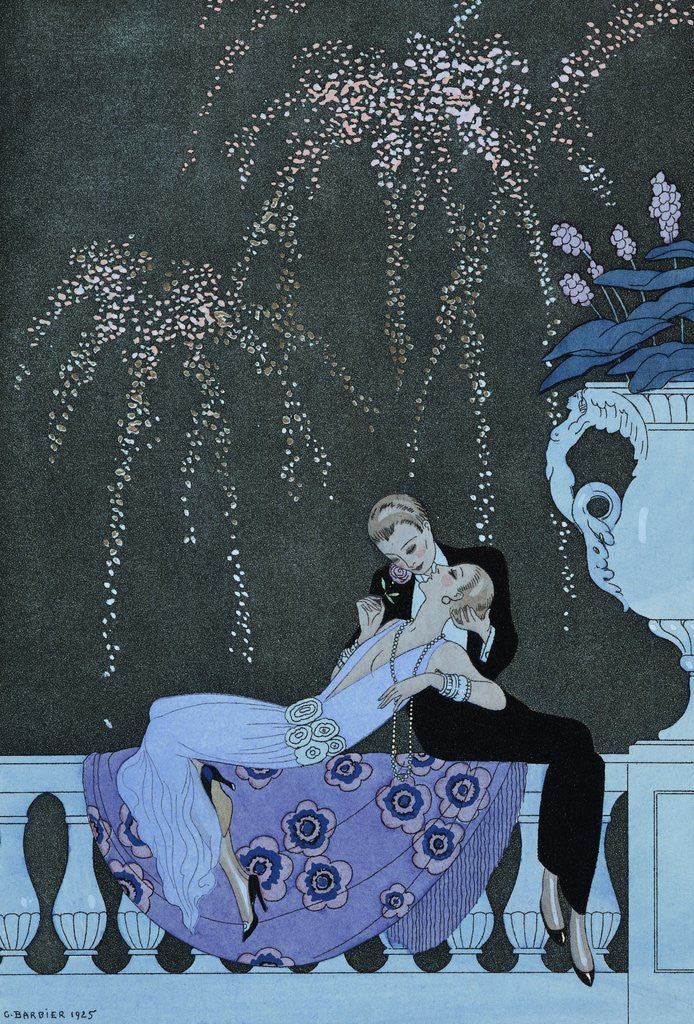 Detail of The Fire by Georges Barbier