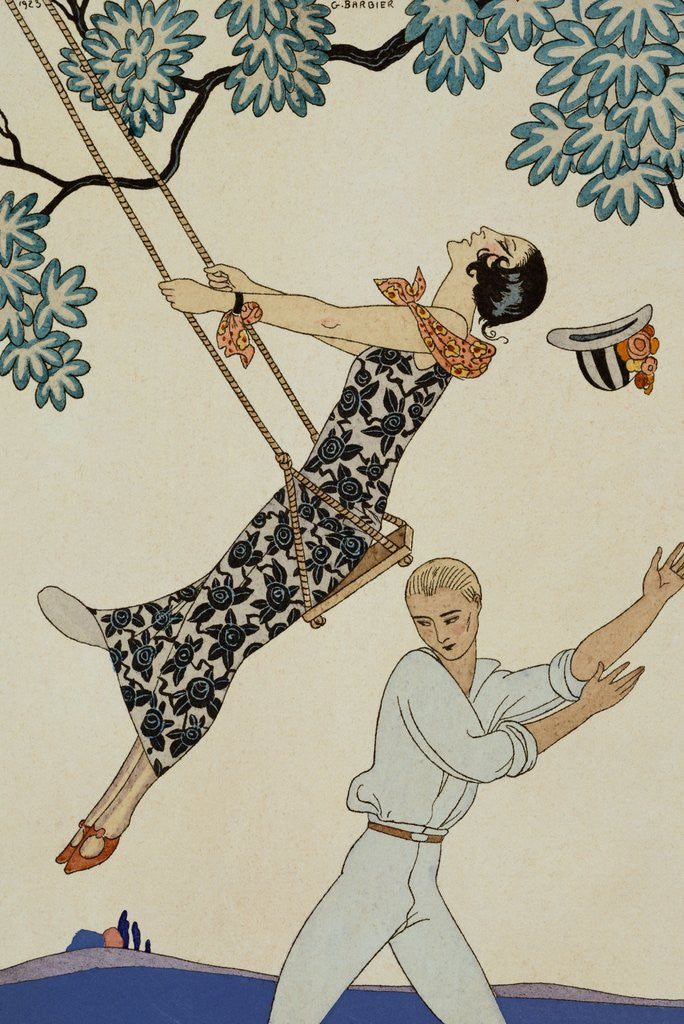 Detail of The Swing by George Barbier
