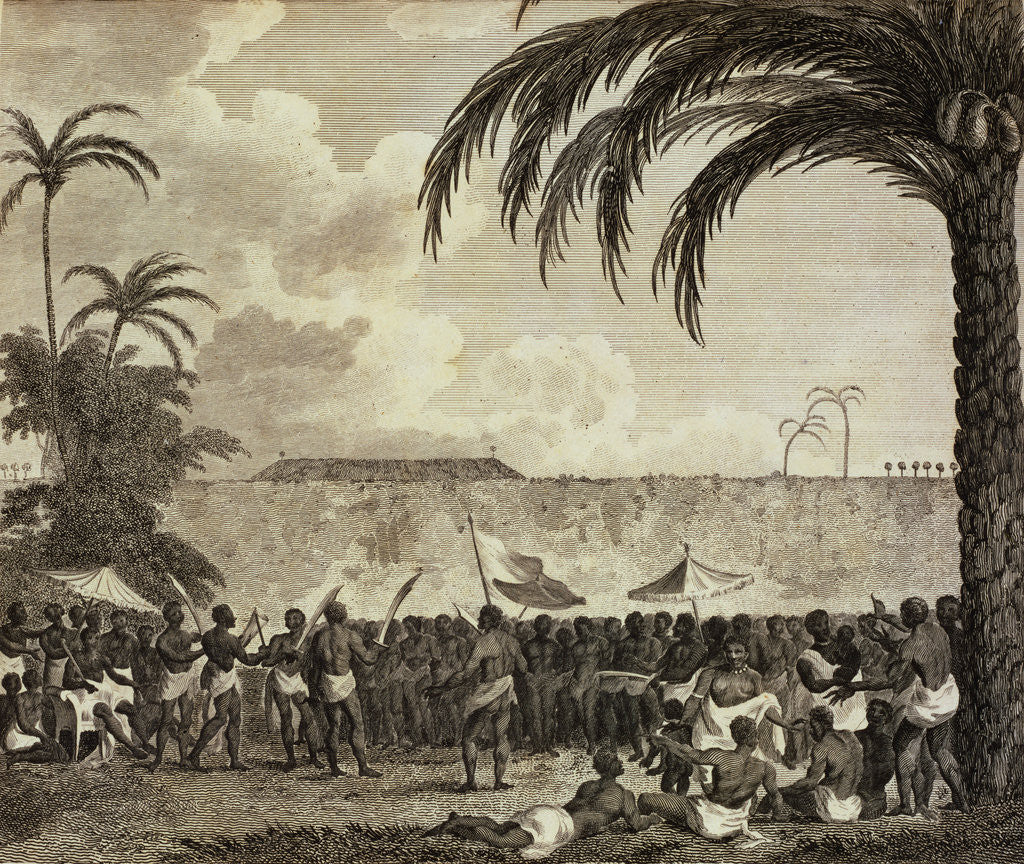 Detail of Adahoonzou Cuts off 127 Heads to Complete the Ornament of his Wall by Robert Norris