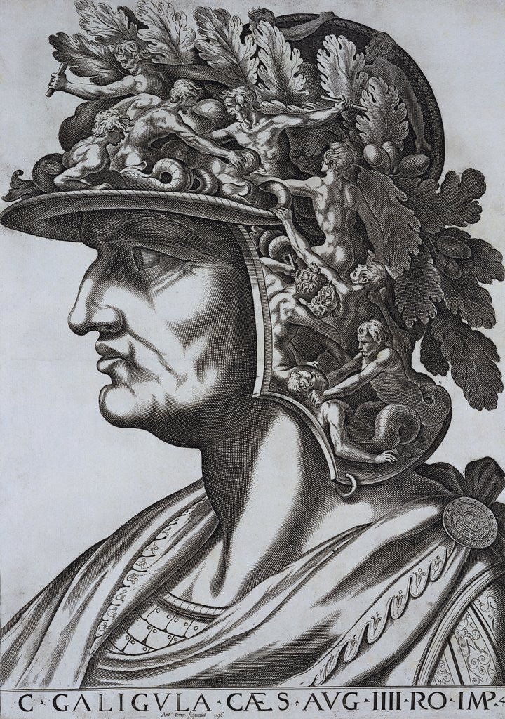 Detail of Gaius Caligula, Emperor of Rome by Antonius
