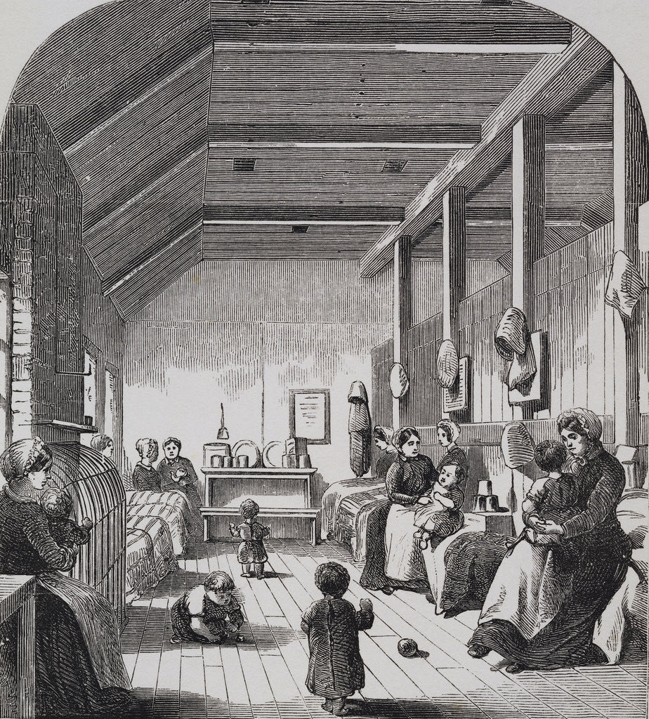 Detail of Engraving Depicting The Convict Nursery at Brixton by Anonymous