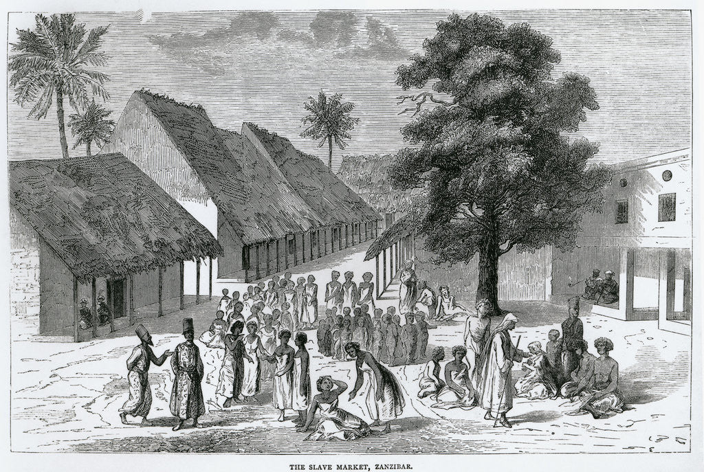 Detail of The Slave Market, Zanzibar by Anonymous