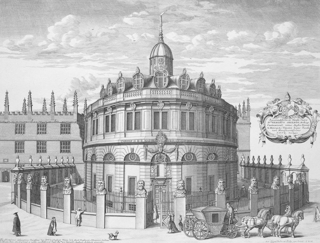 Detail of Sheldonian Theatre by David Loggan