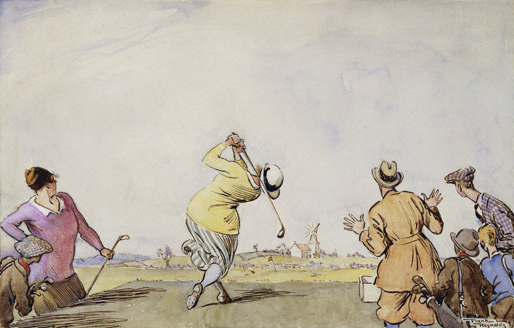 Detail of Late Edwardian Golfing Scene by Anonymous