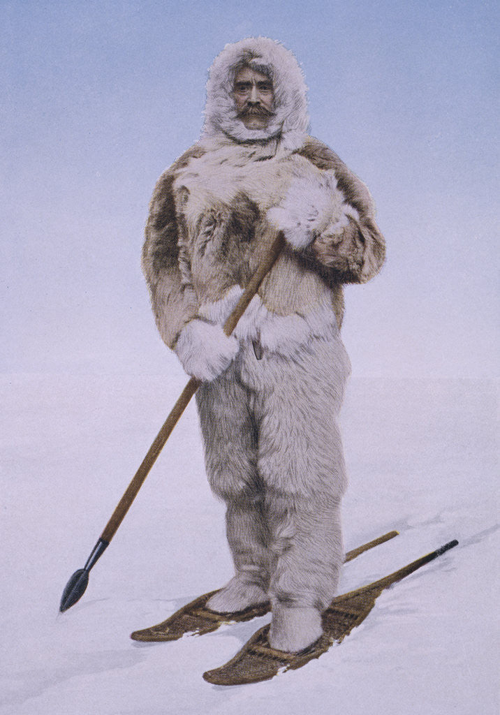 Detail of Portrait of Robert E. Peary in His Actual North Pole Costume by Anonymous