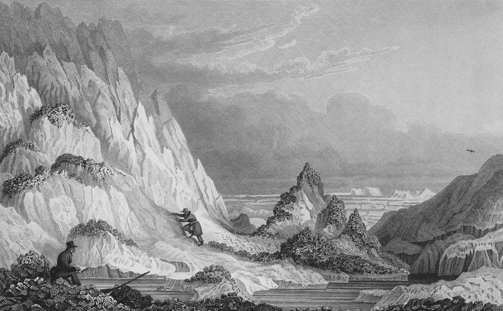 Detail of Iceberg Adherring to Icy Reef by Edward Finden