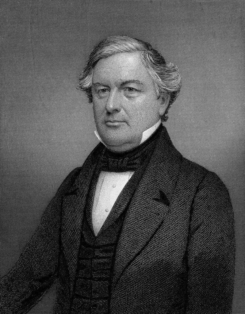 Detail of Portrait Engraving of Millard Fillmore by Anonymous