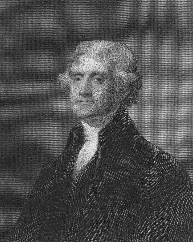 Detail of Thomas Jefferson by Henry Bryan Hall