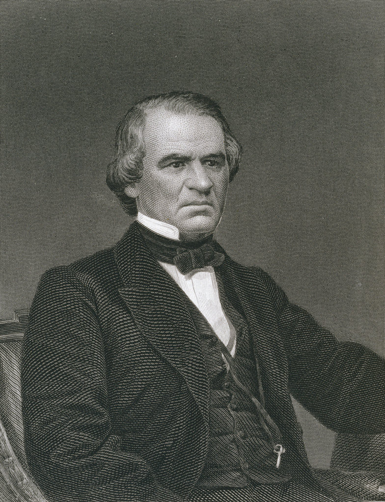 Detail of Andrew Johnson by T. Phillibrown