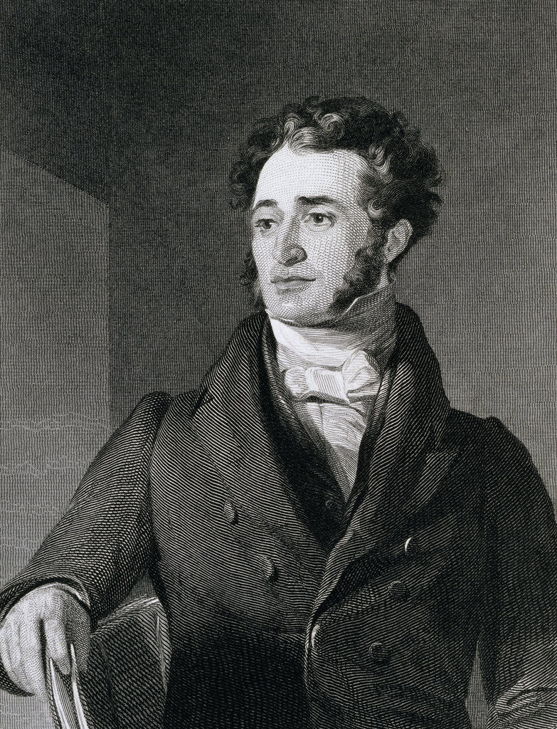 Detail of Portrait Engraving of Jared Sparks by Anonymous