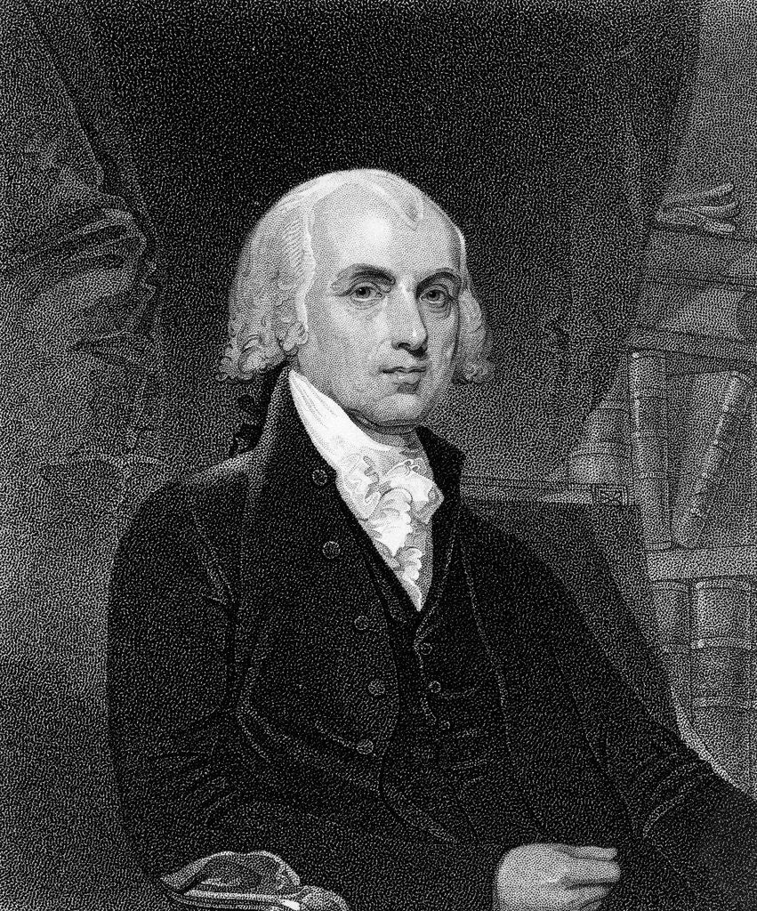 Detail of James Madison by David Edwin