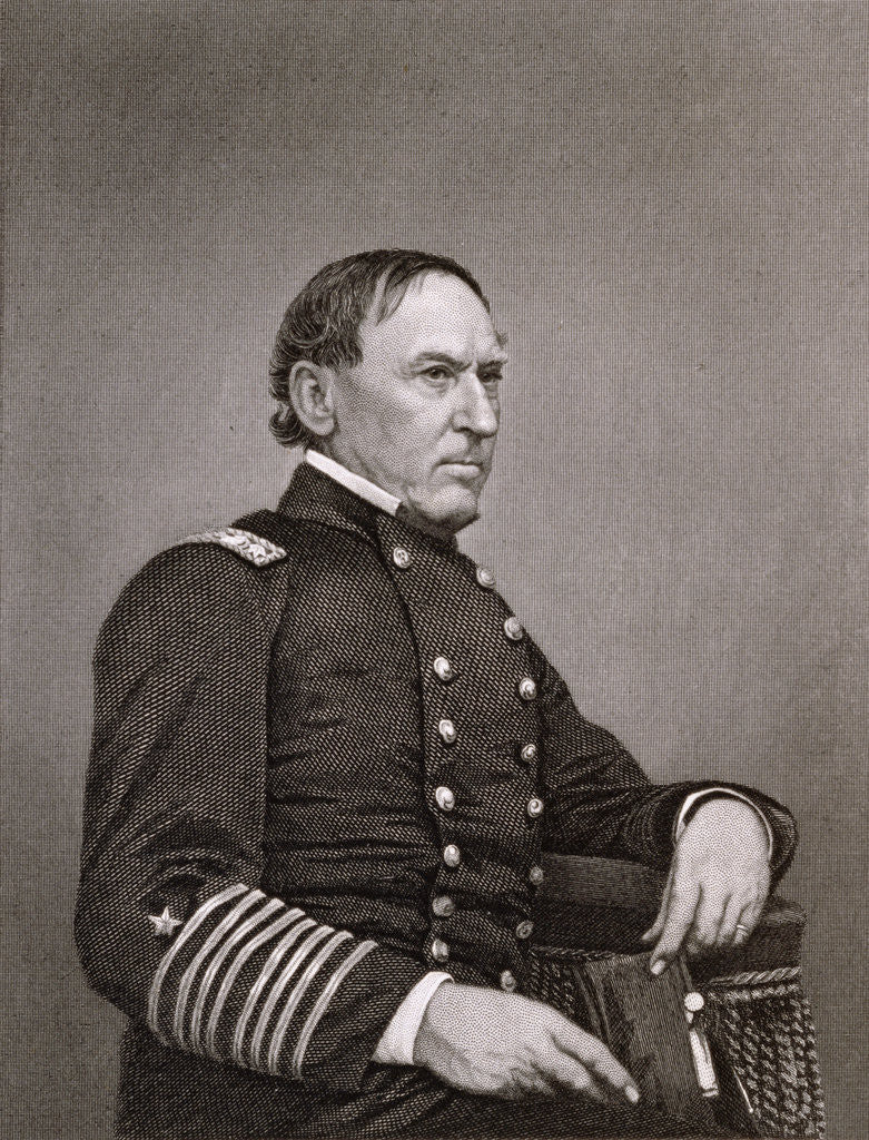 Detail of David Glascoe Farragut by William G. Jackman