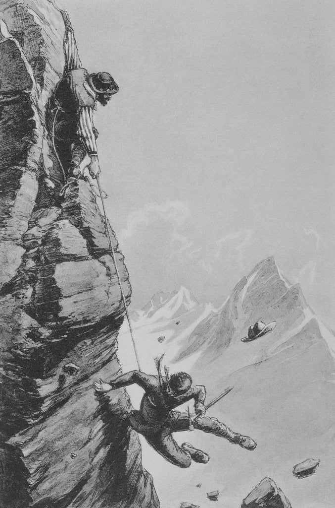Detail of Illustration of an Accident by Edward Whymper