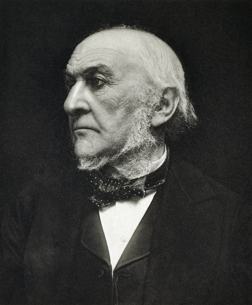Detail of Rt Hon. William Gladstone PM in 1890 by Eveleen W.H. Myers