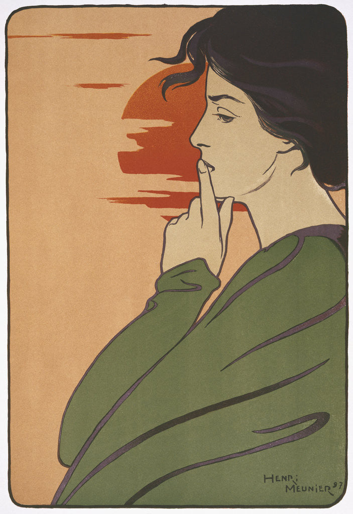 Detail of Hour of Silence by Henri Meunier