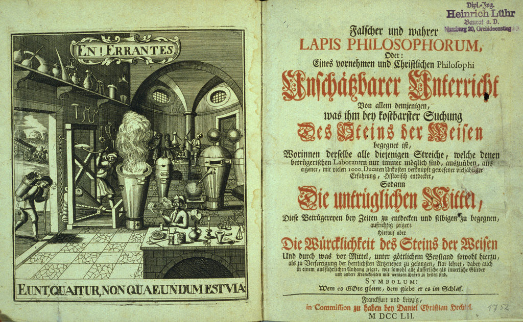 Detail of Illustration from the Treatise on Truth & Falsehood About the Philosopher's Stone by Anonymous