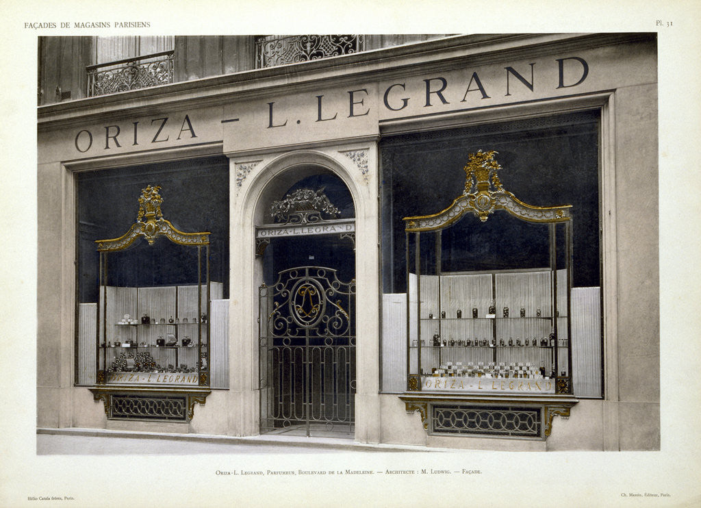 Detail of Facade of the Oriza - L. Legrand Shop in Paris by Corbis