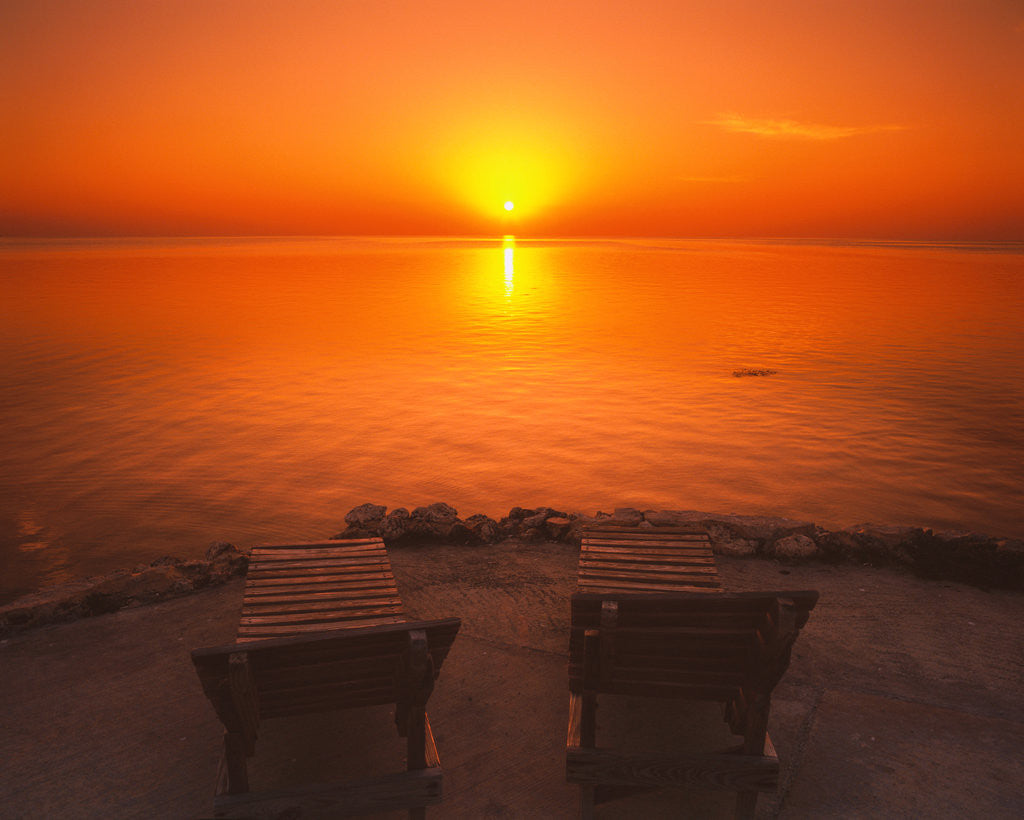 Detail of Sunset over Florida Bay by Anonymous