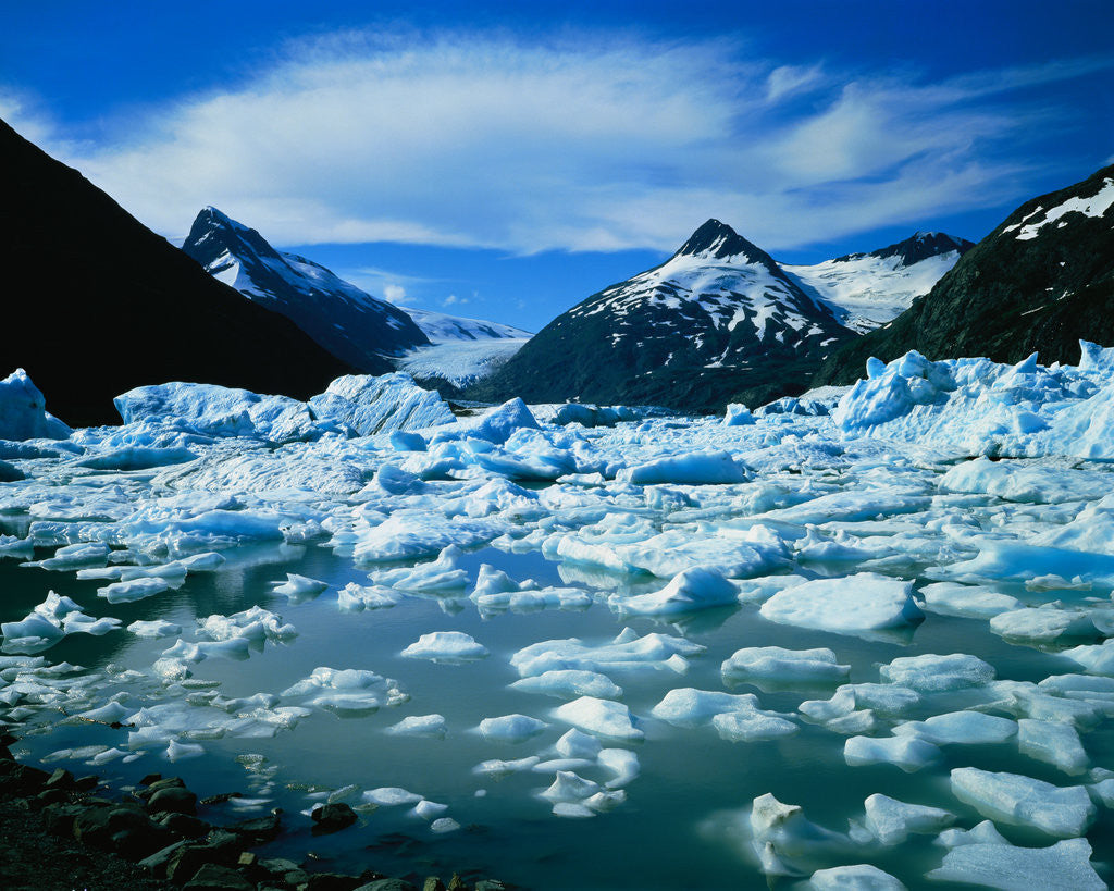 Detail of Icebergs in Portage Lake by Anonymous