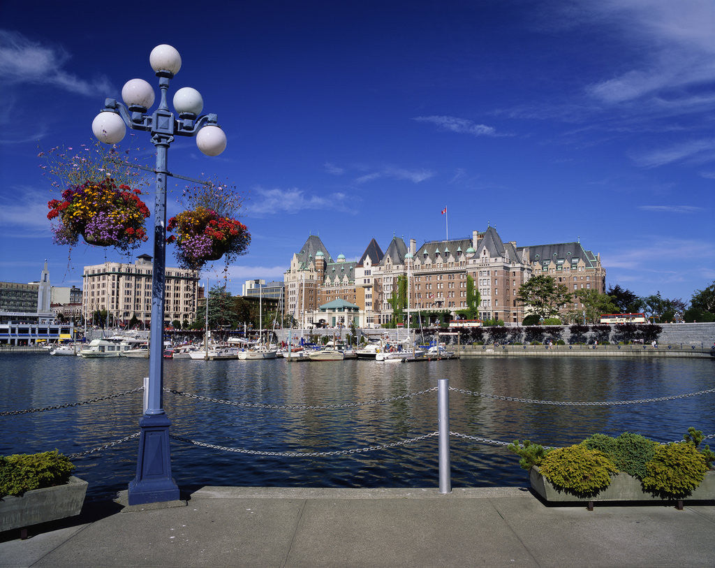 Detail of Empress Hotel Along Victoria Harbour by Anonymous