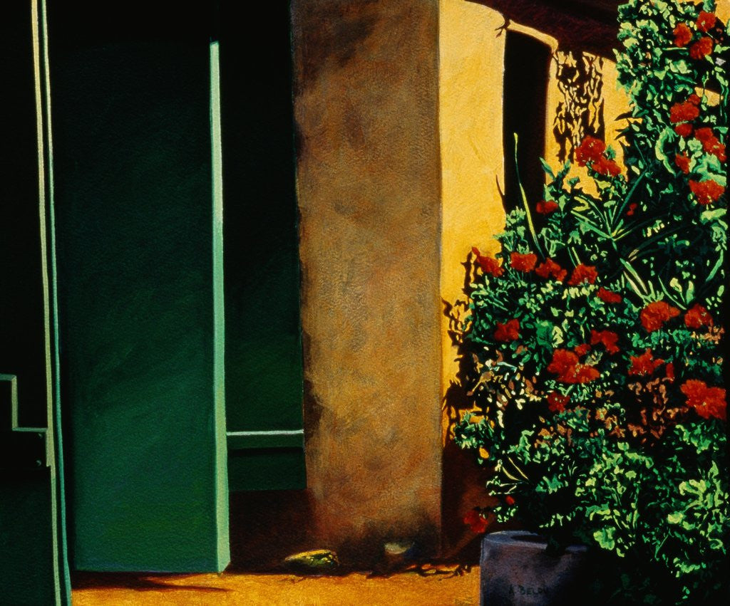 Detail of Open Door: Renoir's Garden by Anne Belov