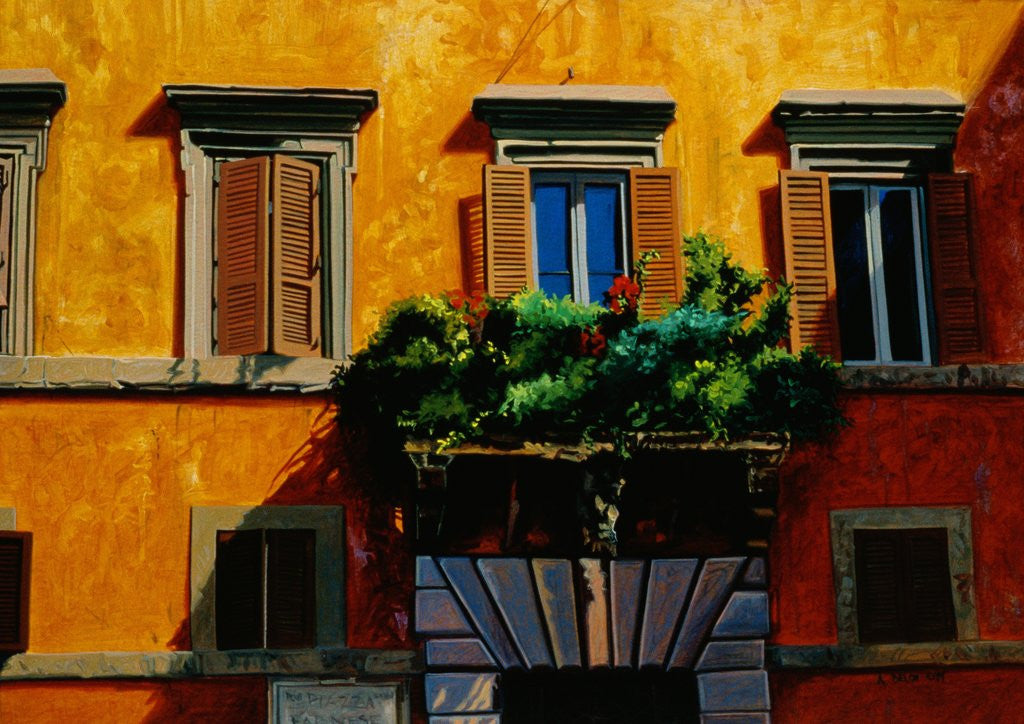 Detail of Piazza Farnese by Anne Belov