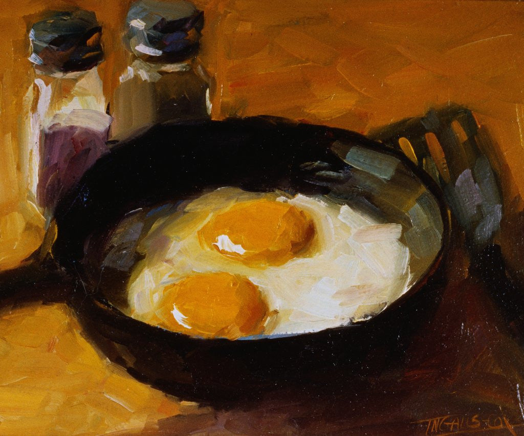 Detail of Fried Eggs III by Pam Ingalls
