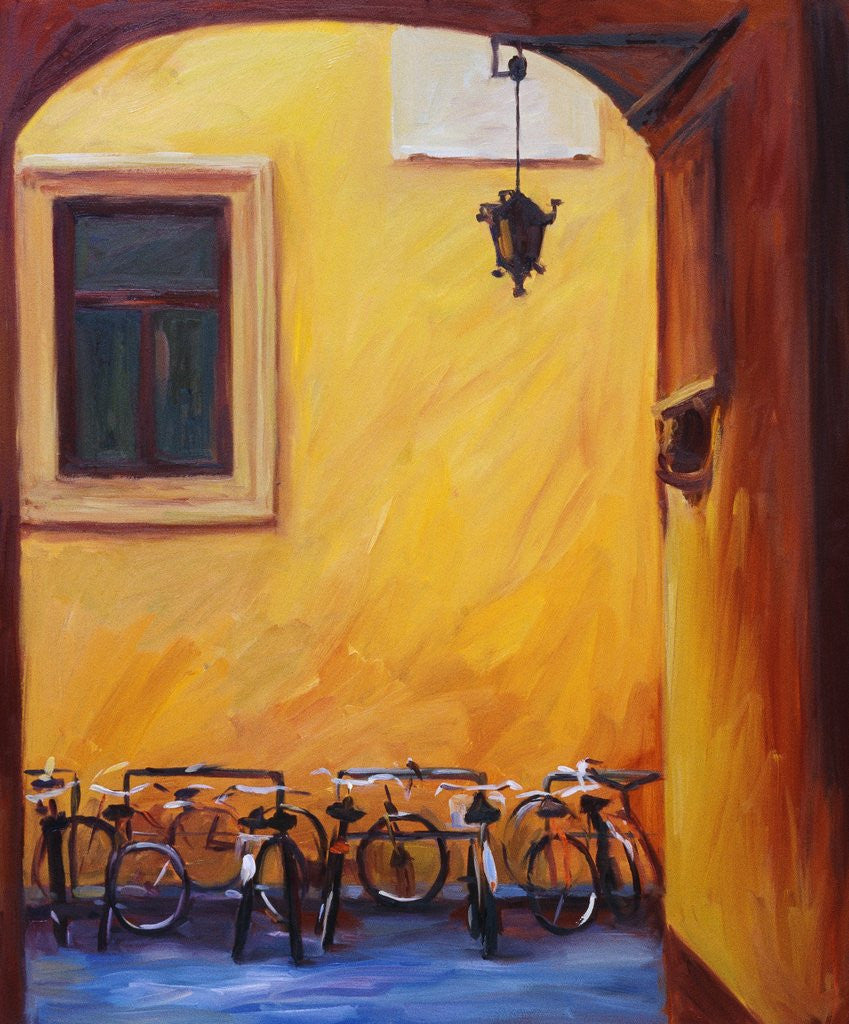 Detail of Bicycles II by Pam Ingalls